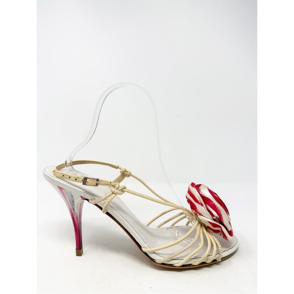 Giuseppe Zanotti Floral Rose Slingback Heels Womens Size EU 39 - Picture 5 of 10
